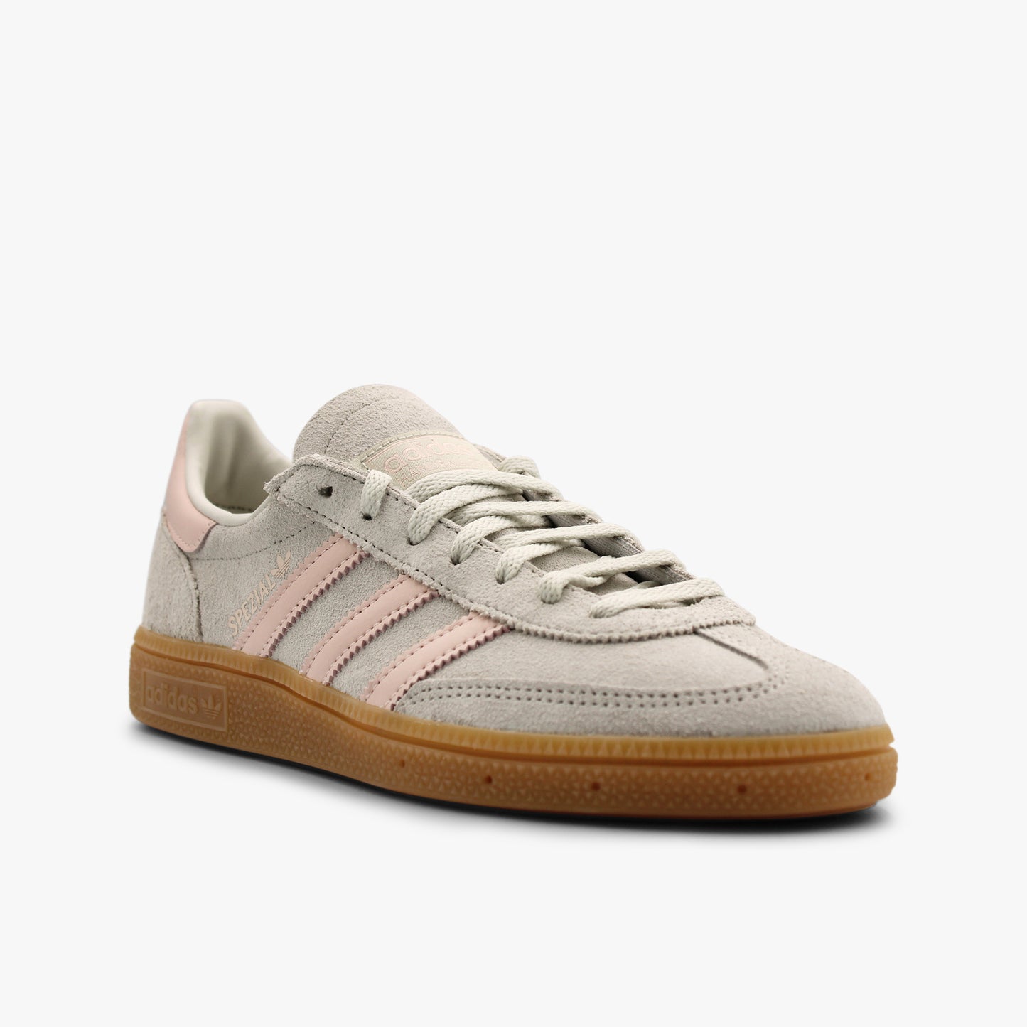 Women's Adidas Handball Spezial - Light Grey/Pink