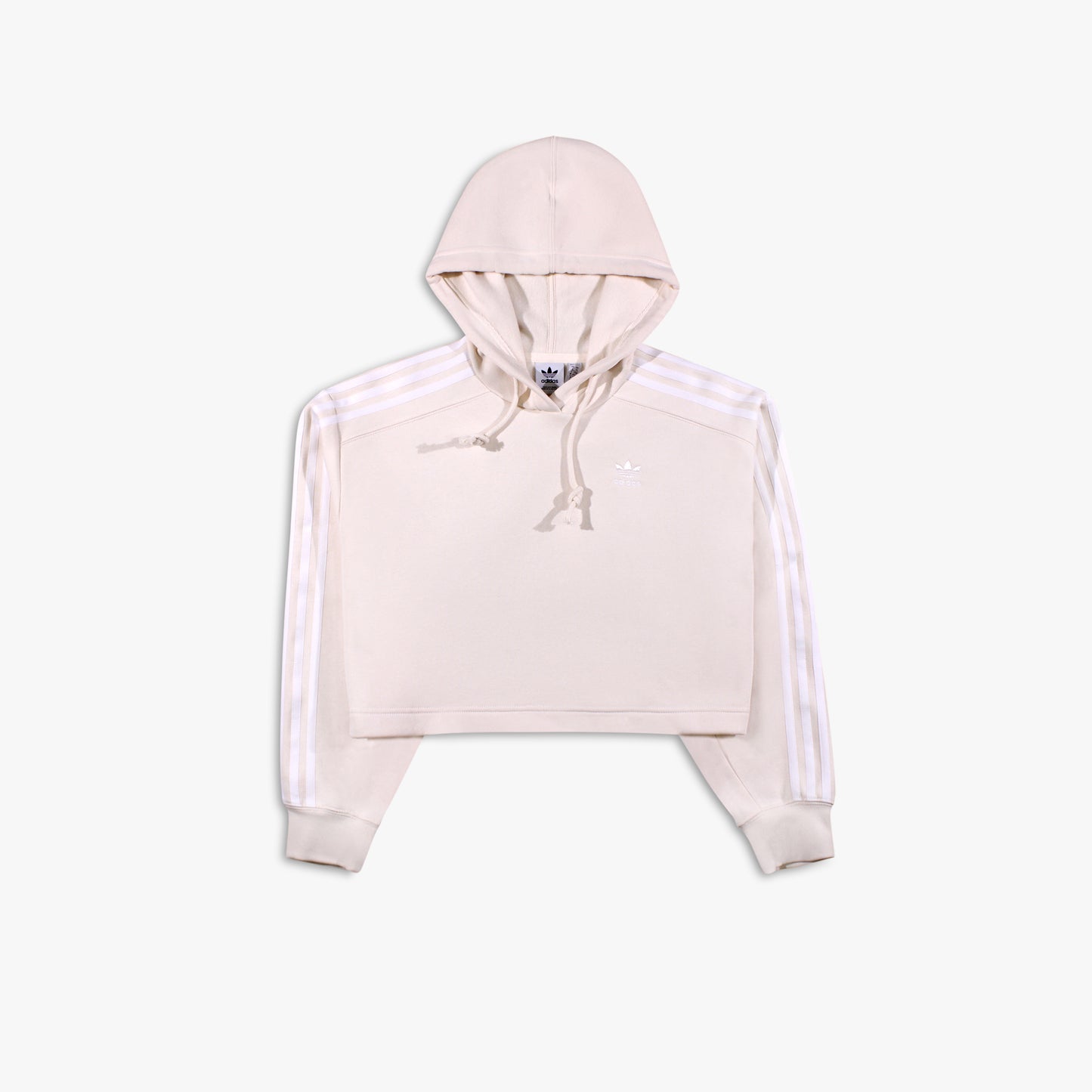 Women's Adidas Adicolor Classics Cropped Hoodie - Wonder White