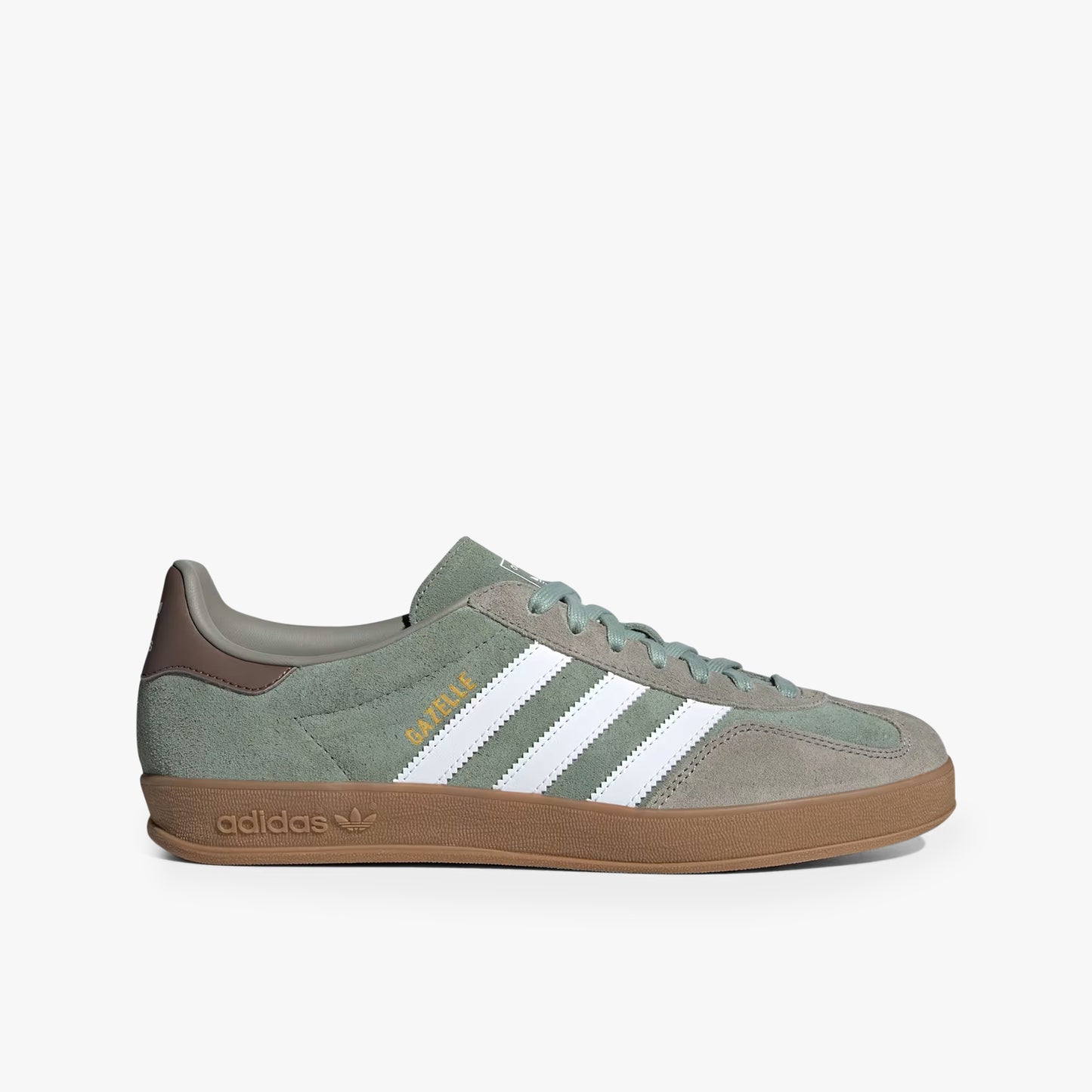 Men's Adidas Gazelle Indoor - Green/Brown