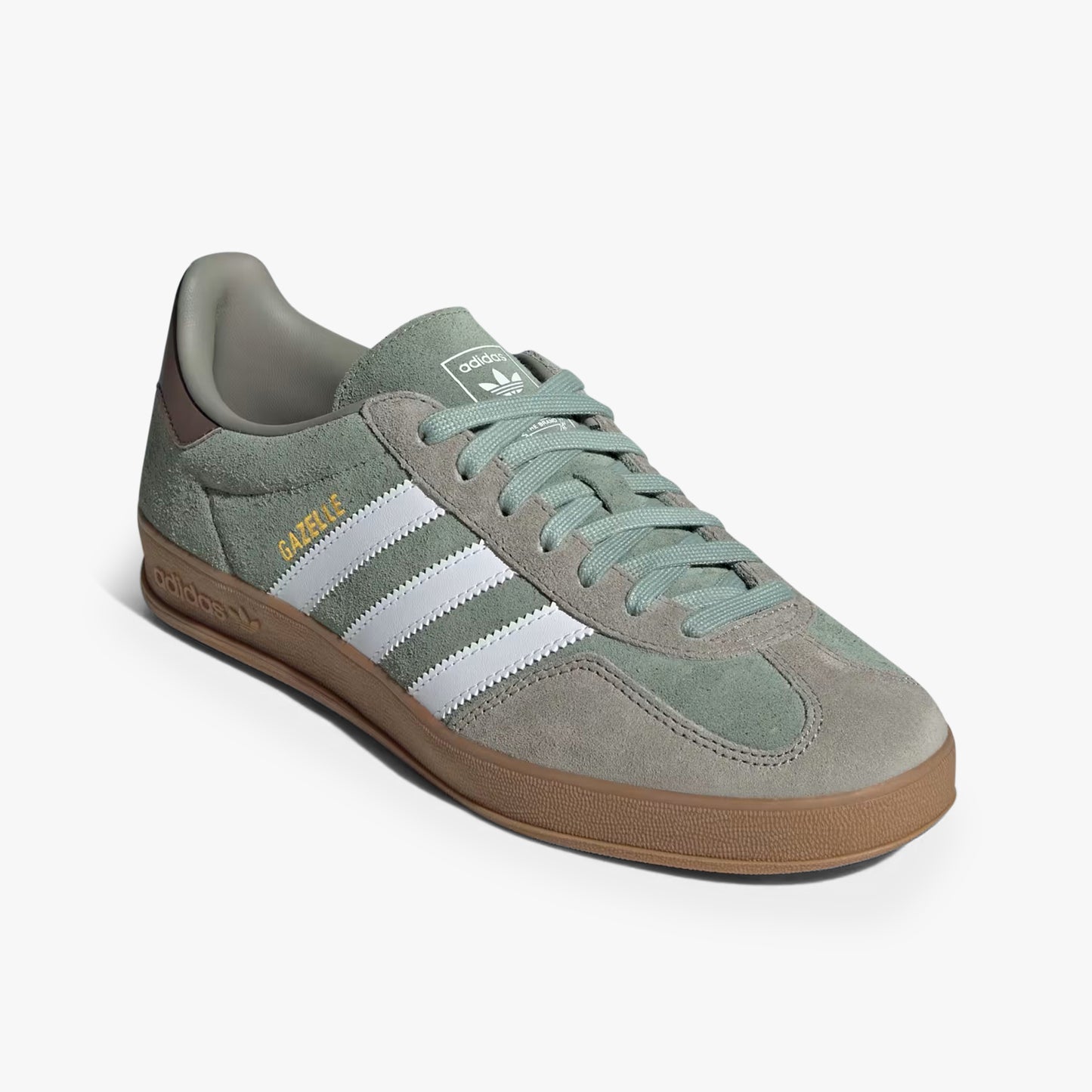 Men's Adidas Gazelle Indoor - Green/Brown