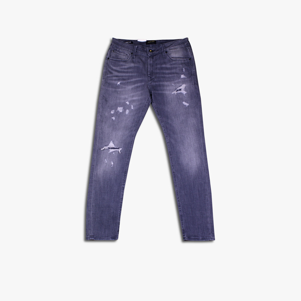 Men's Jack & Jones Liam Seal Jeans - Grey Denim