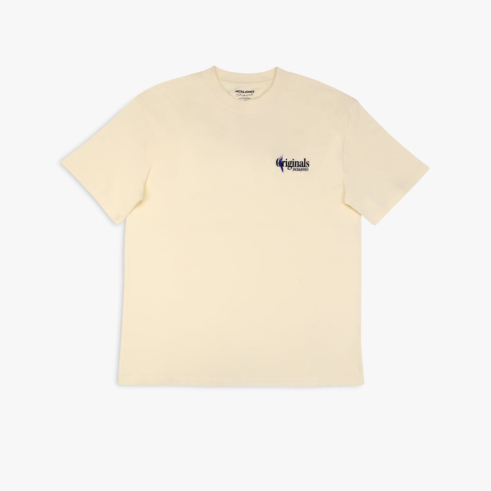 Men's Jack & Jones Palma Palm Beach Tee - French Vanilla