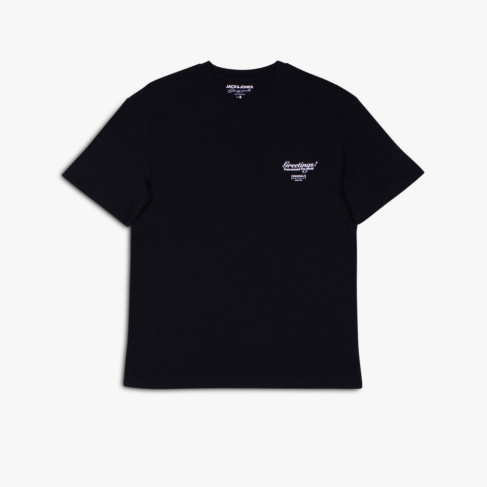Men's Jack & Jones Greetings Malibu Tee - Black
