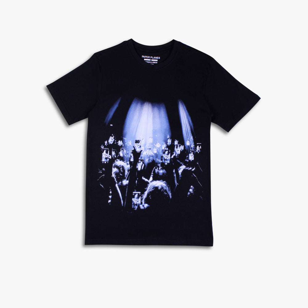 Men's Paper Planes Concert Crowd Tee - Black