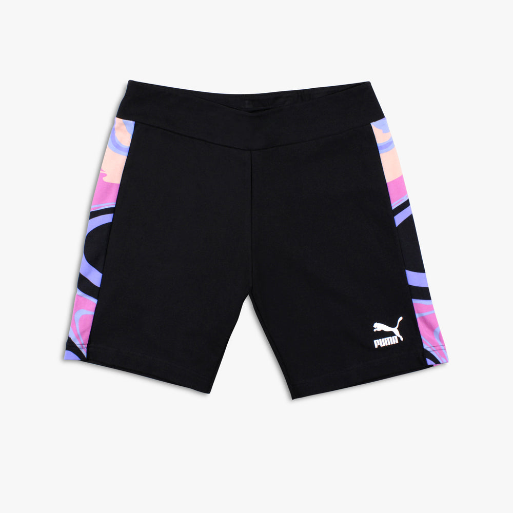 Women's Puma Marbled Short Tights - Black