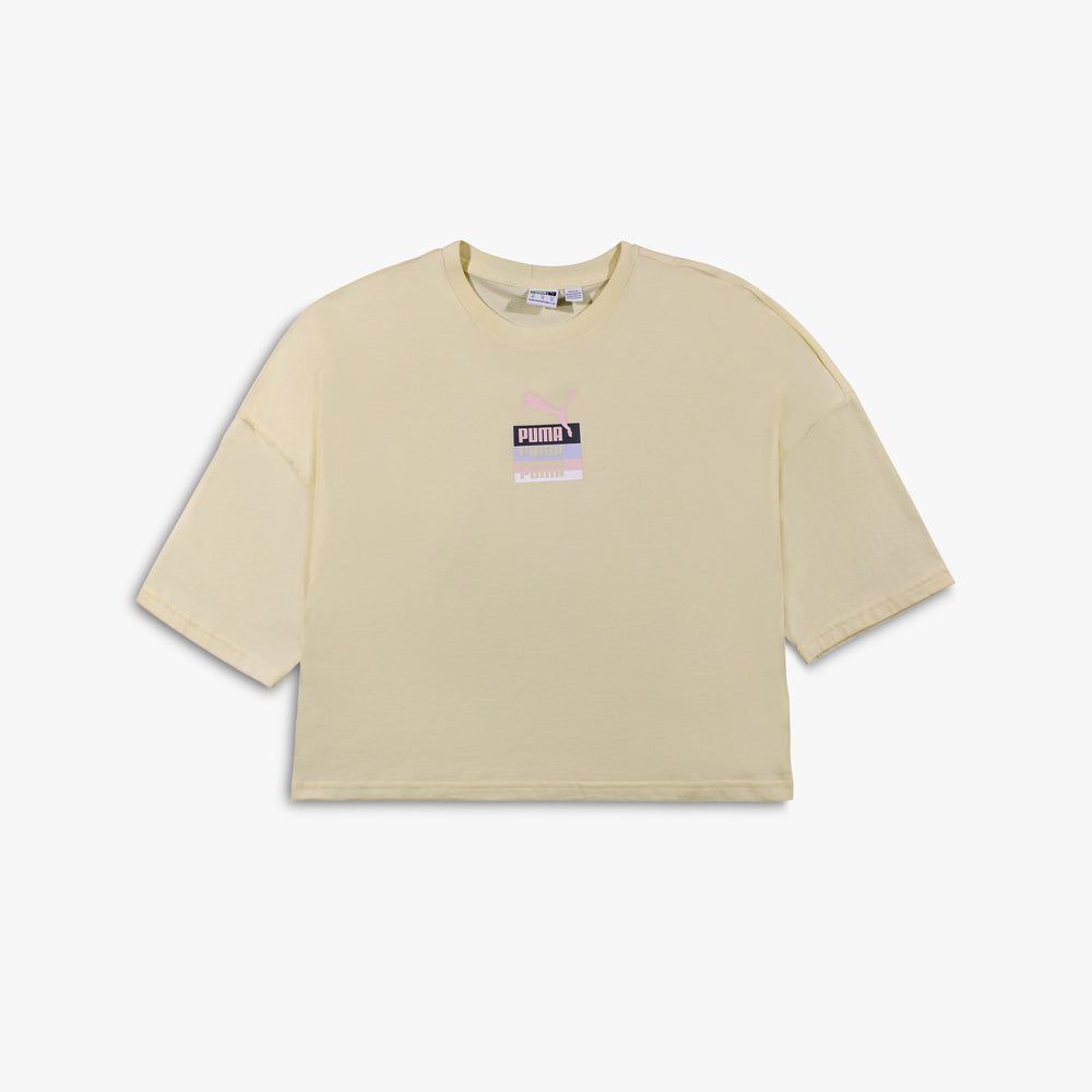 Women’s Puma Brand Love Oversized Tee ‘Anise Flower’