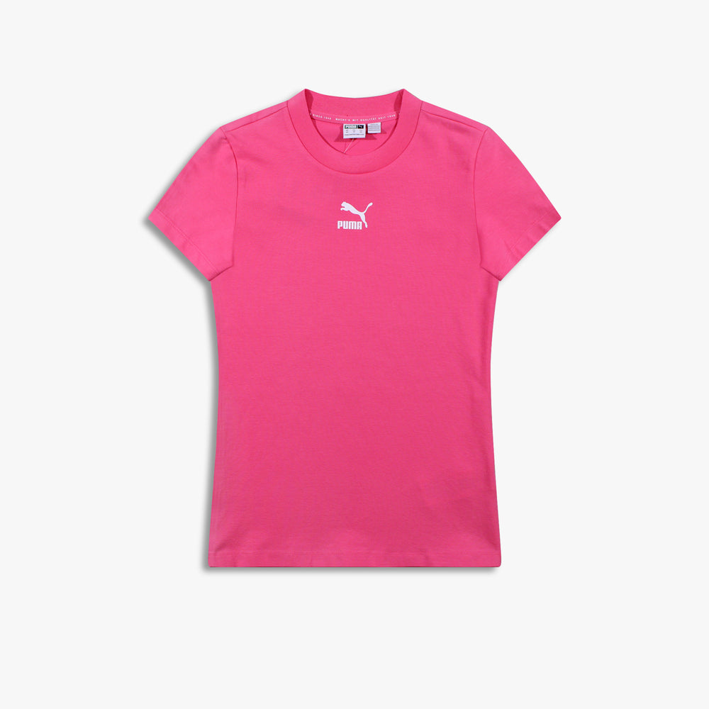 Women’s Puma Classics Slim Tee ‘Sunset Pink’