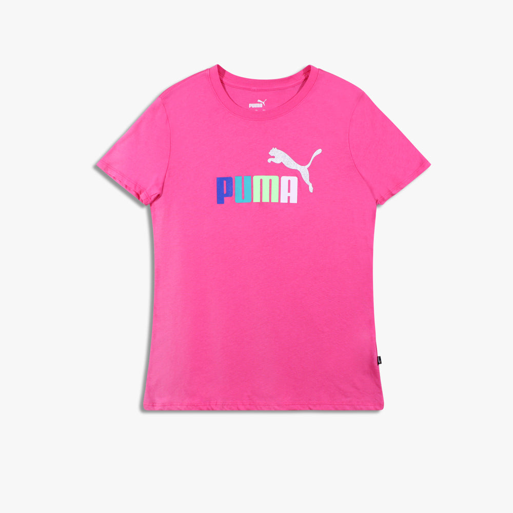 Women’s Puma Essentials Logo Tee US 'Glowing Pink'
