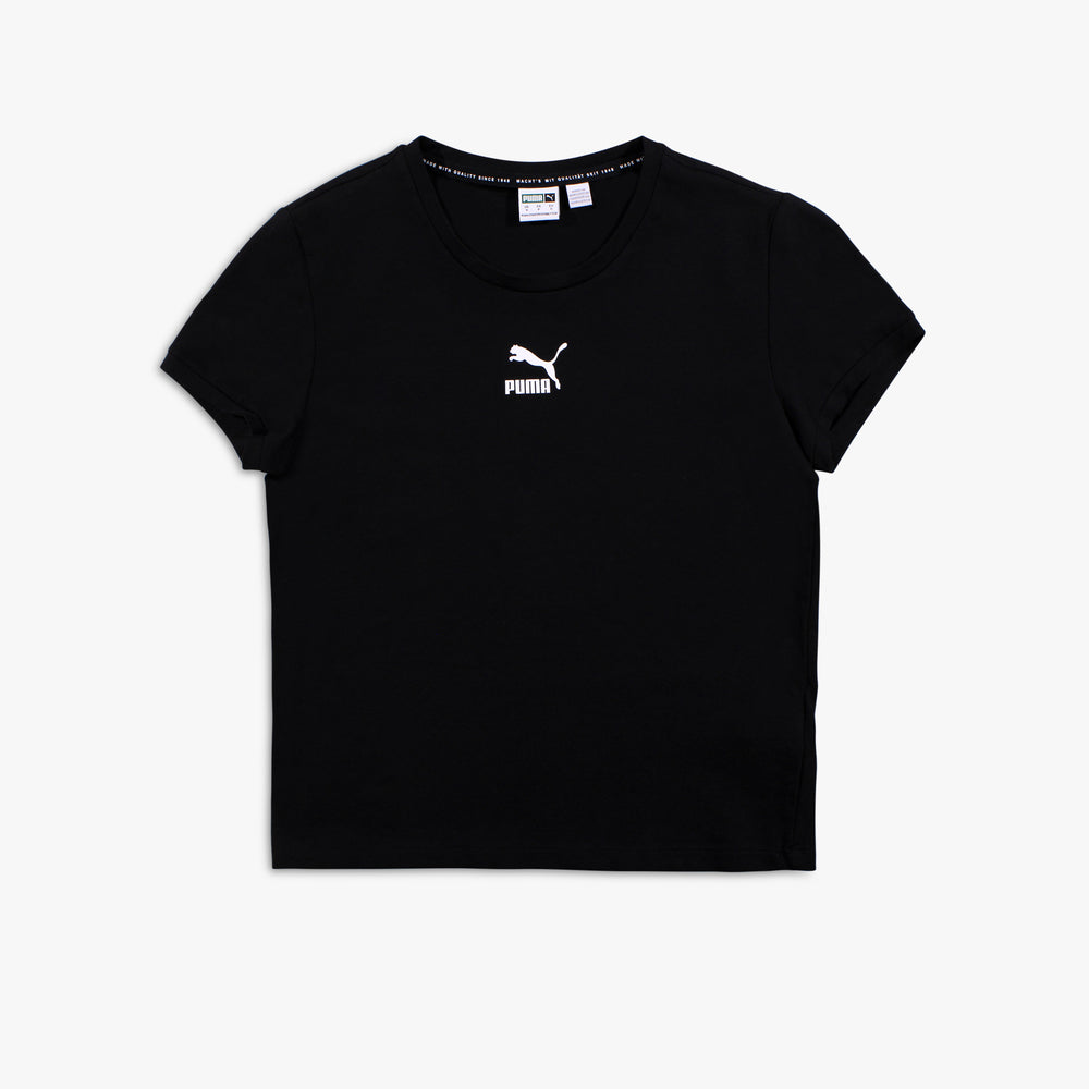 Women’s Puma Classics Fitted Tee - Black