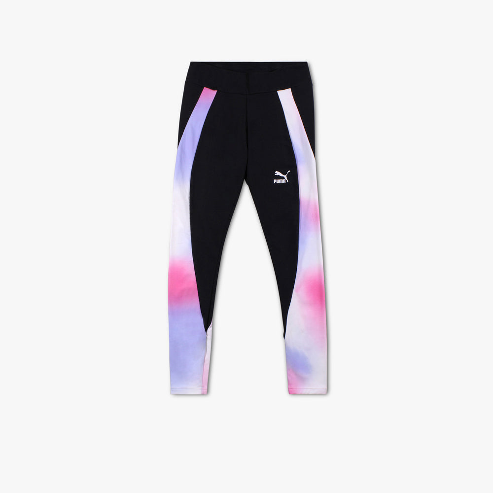 Women's Puma Classics Block Leggings - Black/Multicolor