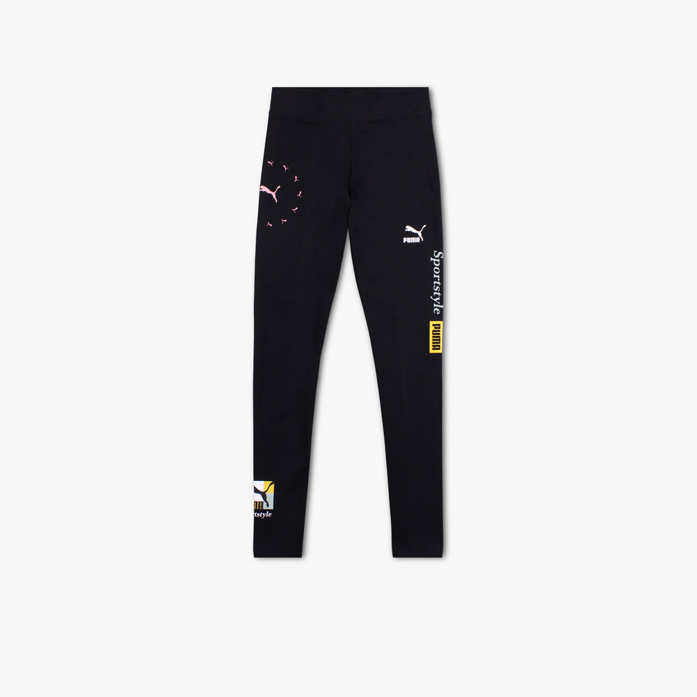 Women's Puma Classics Brand Love Leggings - Black