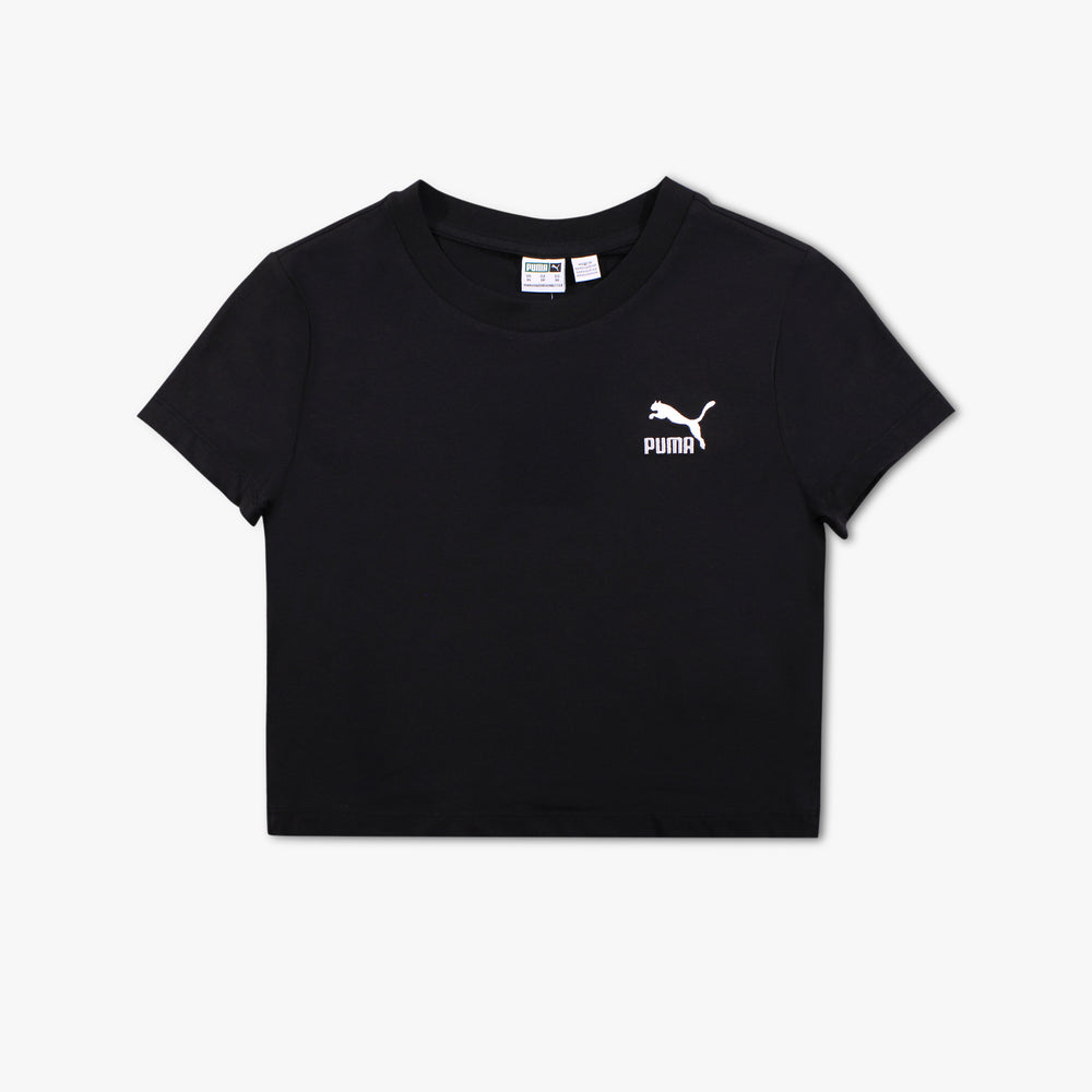 Women's Puma Classics Baby Tee - Black