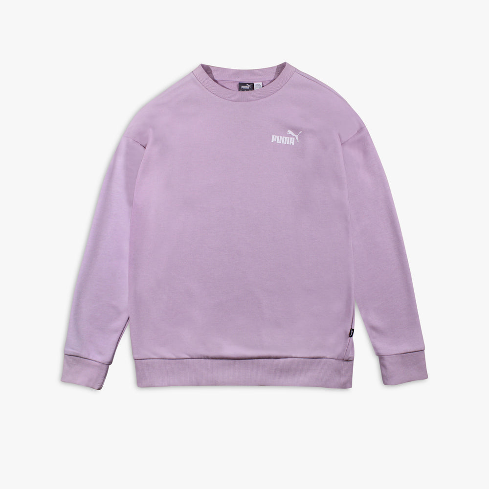 Women's Puma Essentials Relaxed Small Logo Crew 'Grape Mist'
