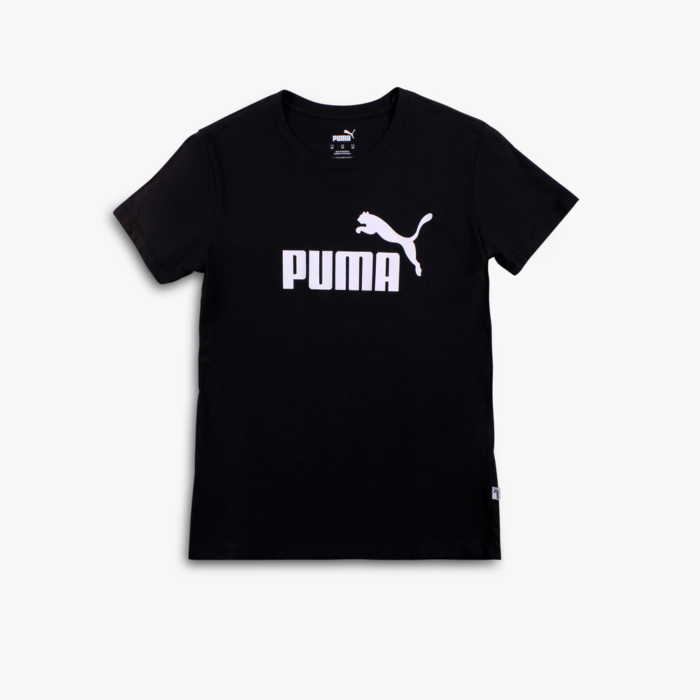 Women's Puma Essentials Logo Tee - Black