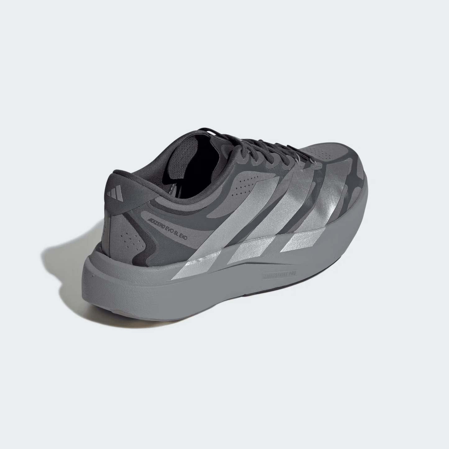 
                  
                    Men's Adidas Adizero Evo SL Exo - Grey Four / Silver Metallic / Grey Six'
                  
                