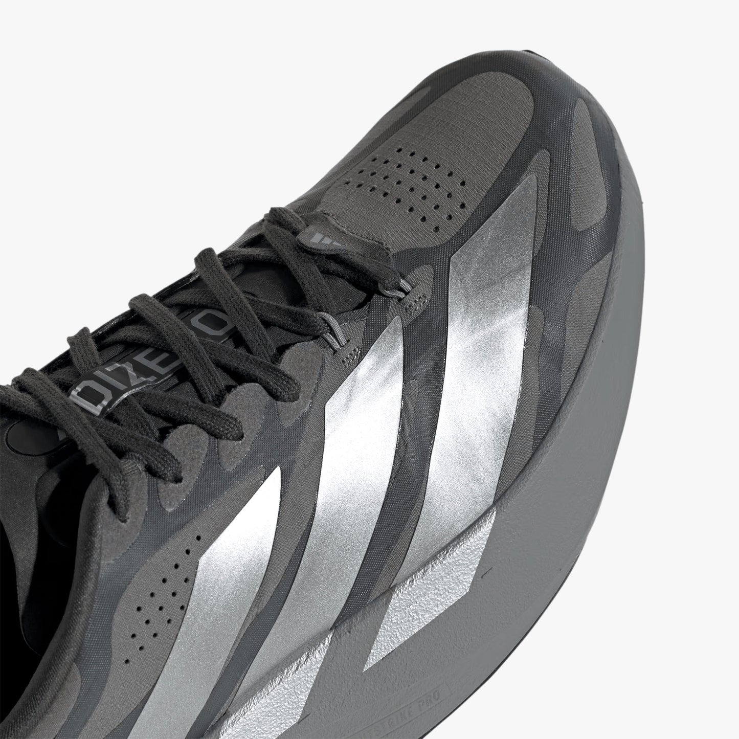 
                  
                    Men's Adidas Adizero Evo SL Exo - Grey Four / Silver Metallic / Grey Six'
                  
                