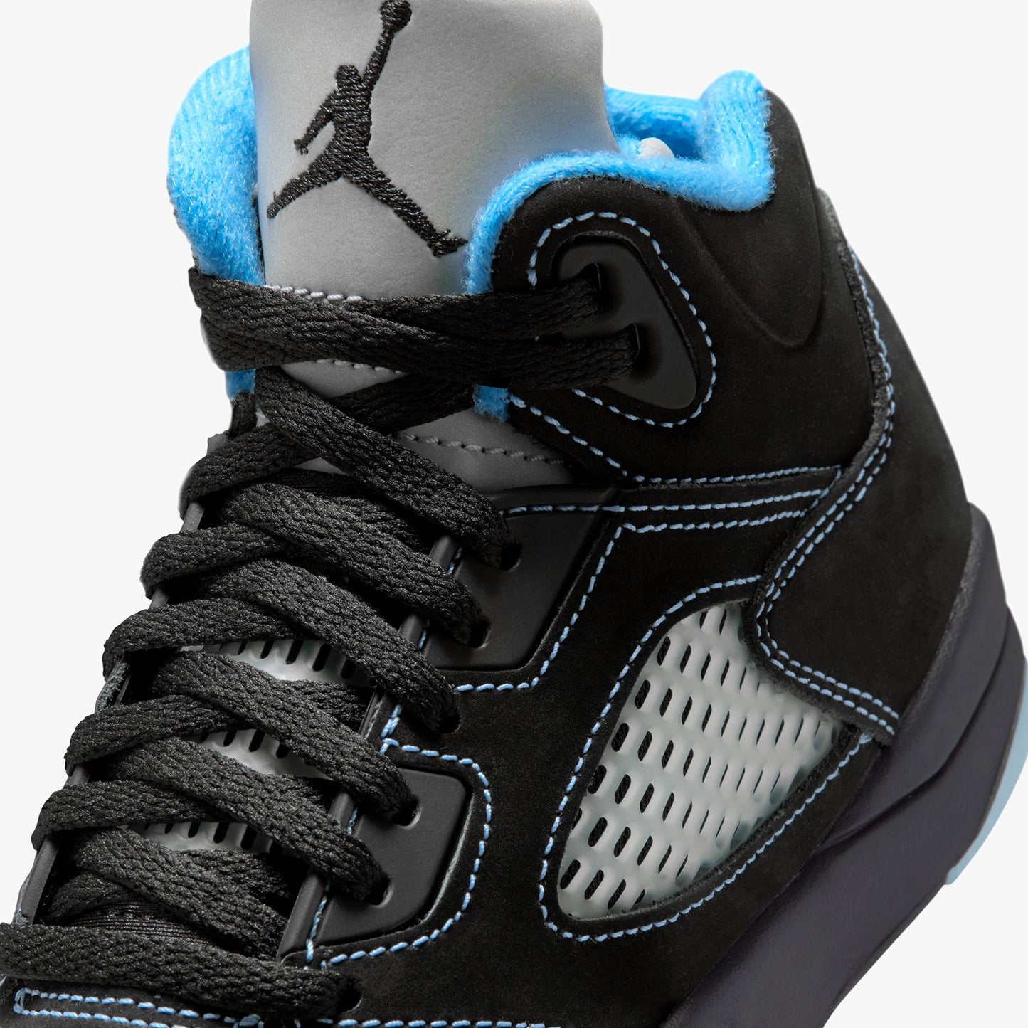 
                  
                    Preschool Jordan 5 Retro - 'Black Carolina' (RD:6/20/26)
                  
                