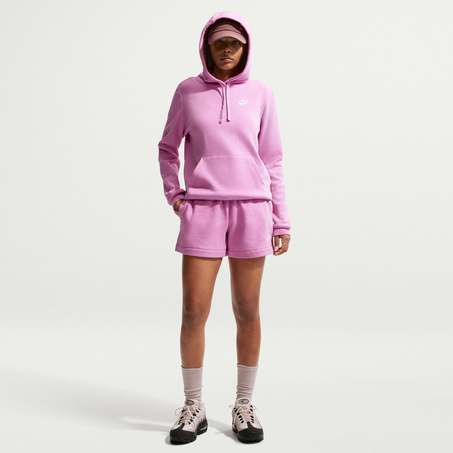 
                  
                    Women's Nike Sportswear Club Fleece Mid-Rise Shorts - 'Purple'
                  
                