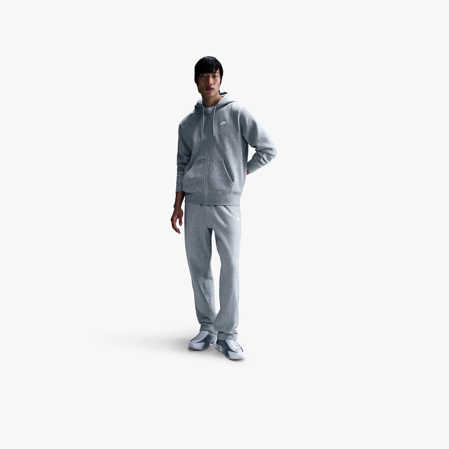 
                  
                    Men's Nike Club Full-Zip Fleece Hoodie - 'Grey'
                  
                