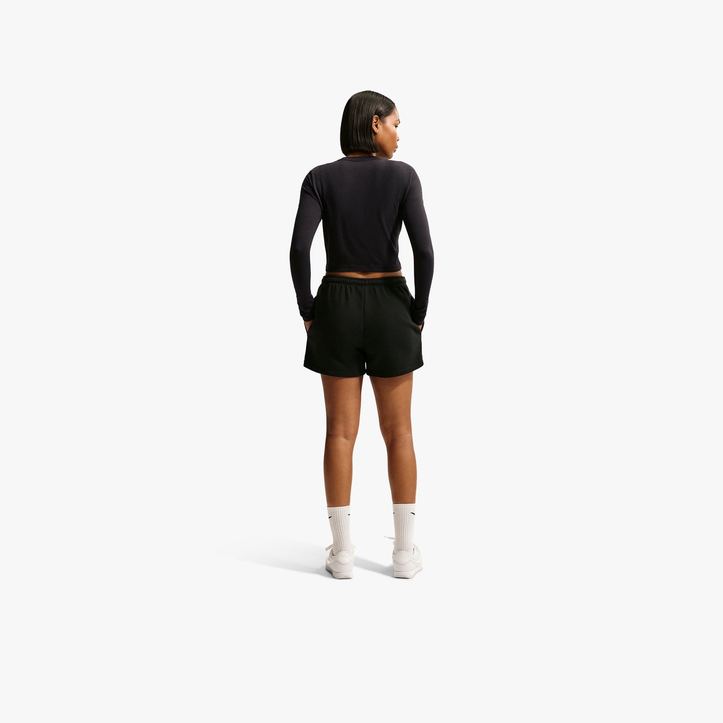 
                  
                    Women's Nike Sportswear Chill Knit Slim Long-Sleeve Cropped Top - 'Black'
                  
                