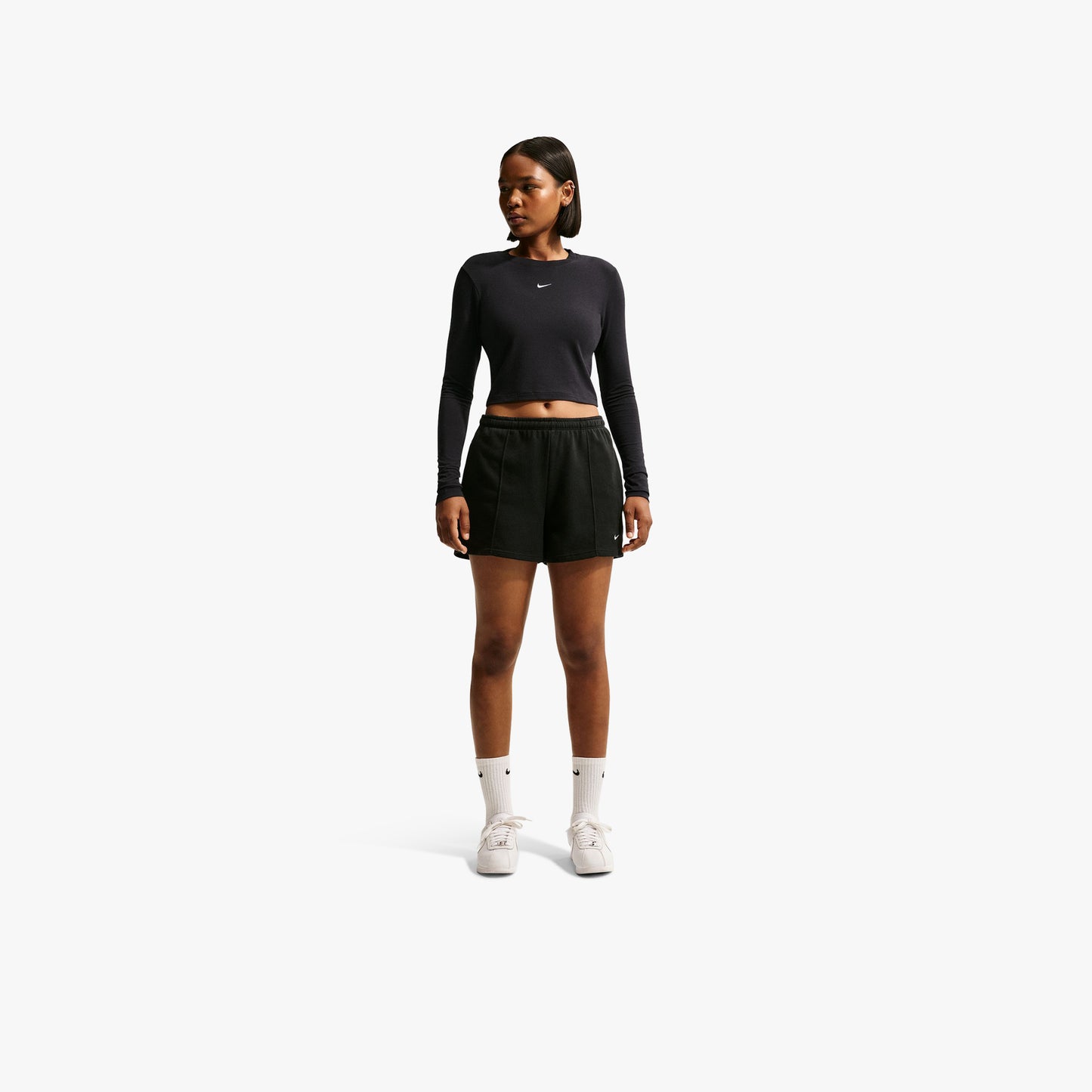 
                  
                    Women's Nike Sportswear Chill Knit Slim Long-Sleeve Cropped Top - 'Black'
                  
                