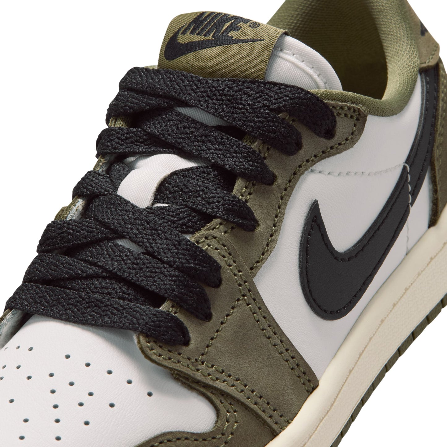 
                  
                    Preschool Jordan 1 Retro Low OG - 'Medium Olive' (RD:1/31/26)
                  
                
