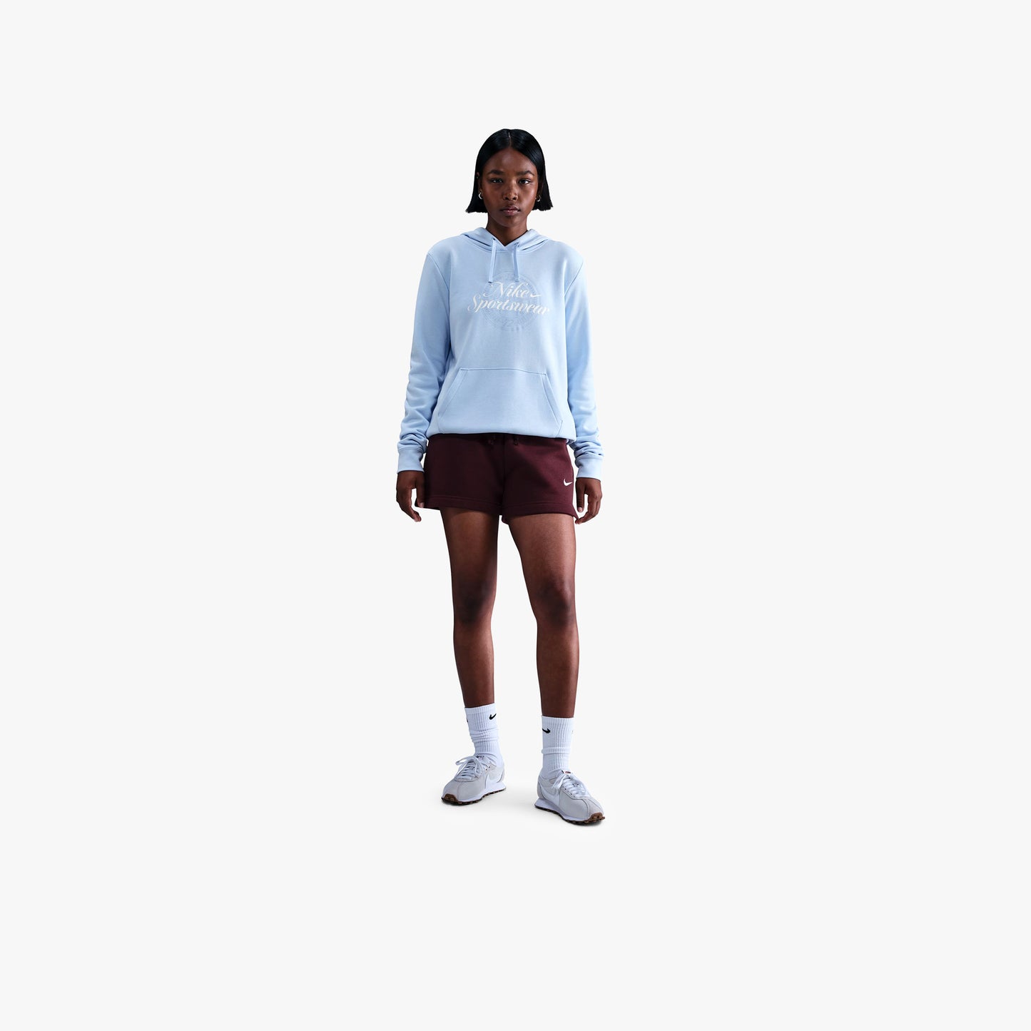 
                  
                    Women's Nike Sportswear Club Fleece Graphic Pullover Hoodie - 'Celestine Blue'
                  
                