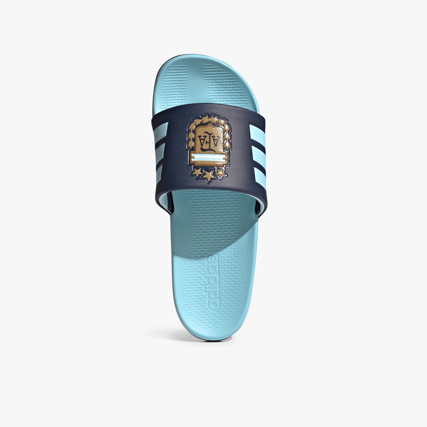 
                  
                    Men's Adidas Adilette Comfort 2.0 Argentina Slides - 'Night Navy / Dark Football Gold / Icey Blue'
                  
                