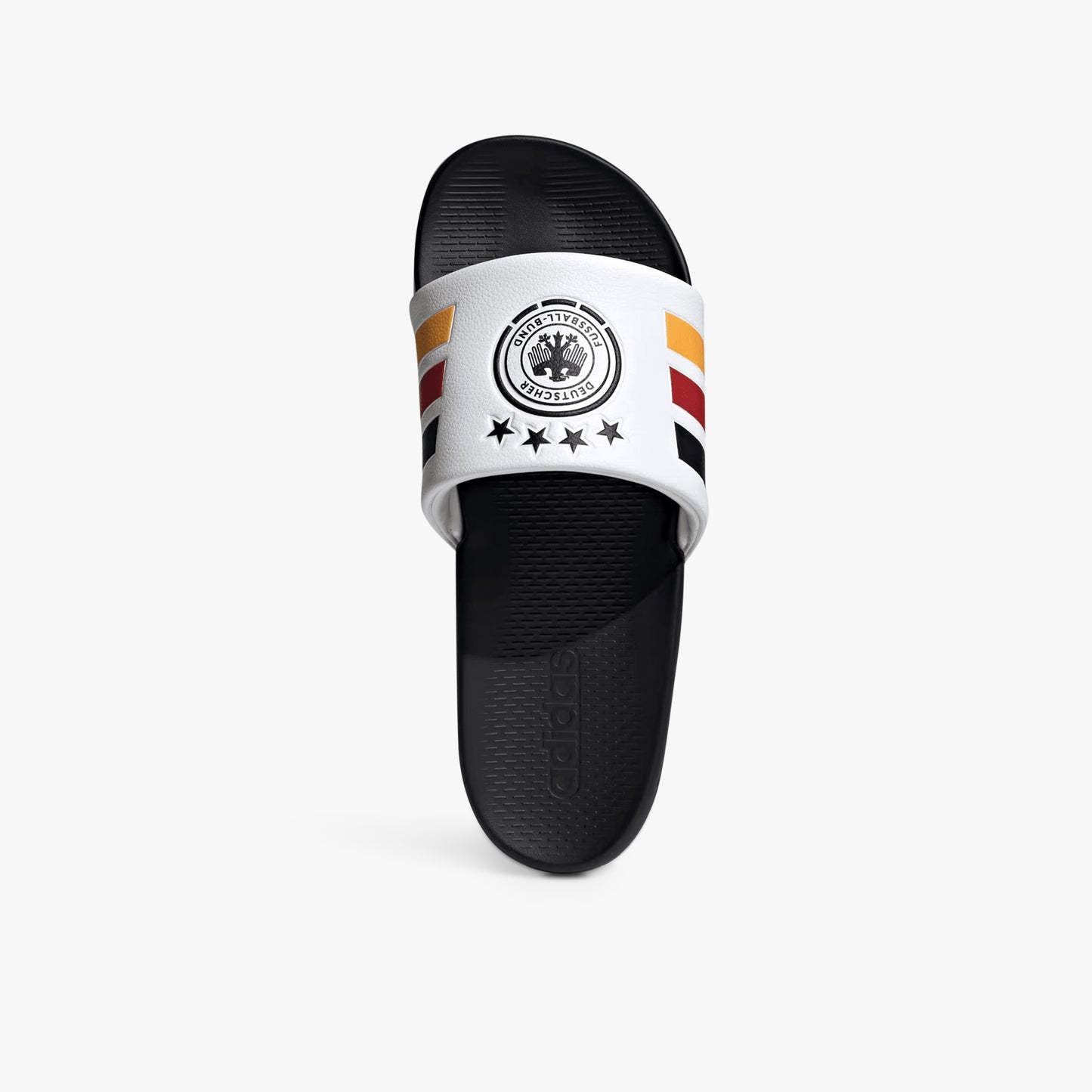 
                  
                    Men's Adilette Comfort 2.0 Germany Slides - 'Cloud White / Core Black / Collegiate Gold'
                  
                