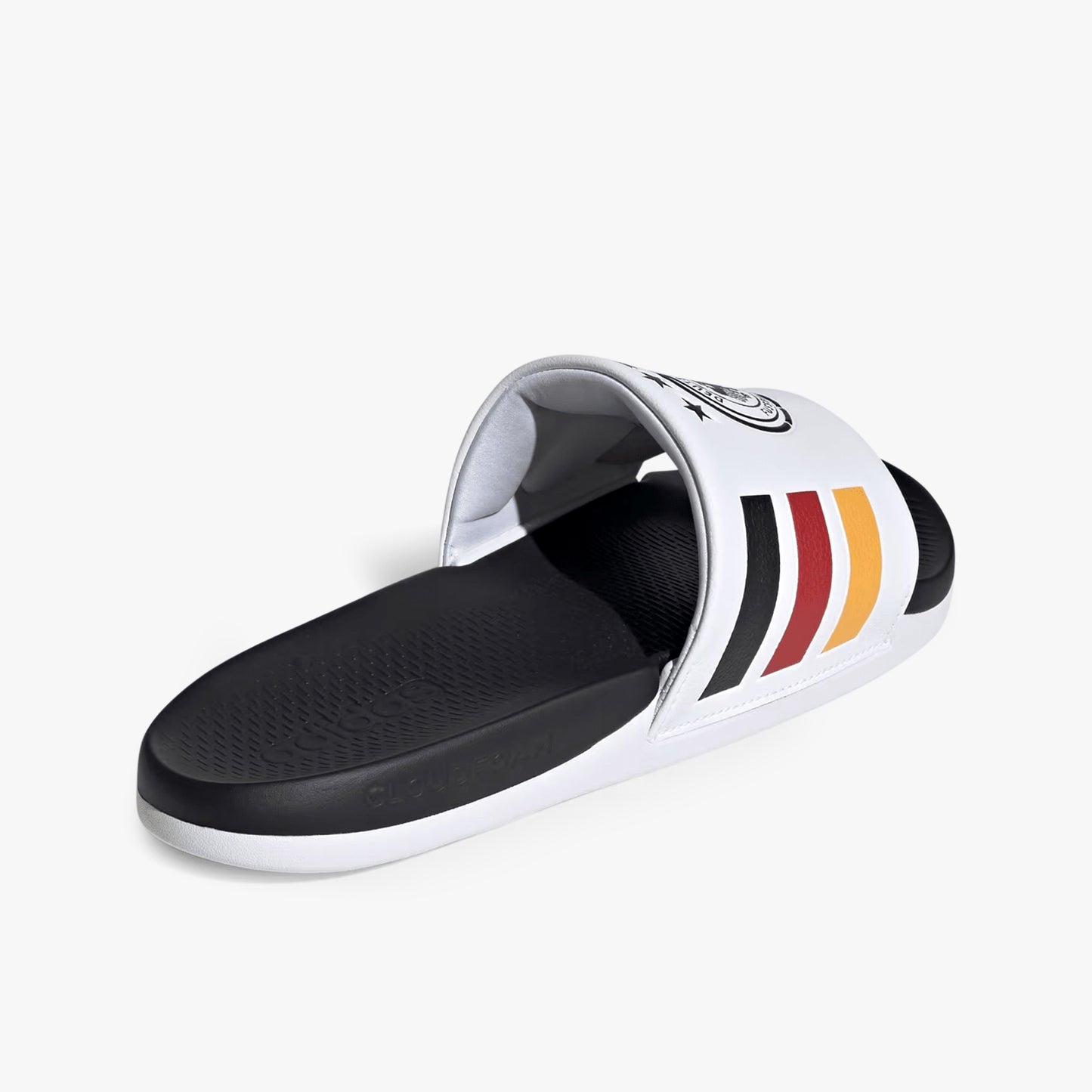 
                  
                    Men's Adilette Comfort 2.0 Germany Slides - 'Cloud White / Core Black / Collegiate Gold'
                  
                