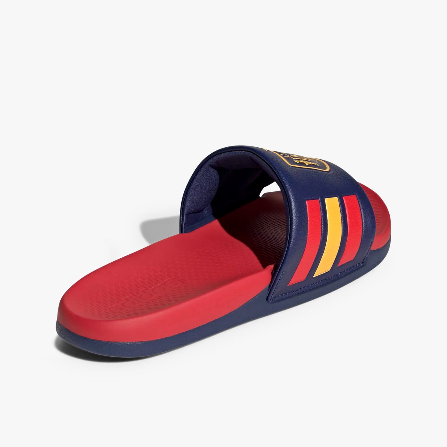 
                  
                    Men's Adidas Adilette Comfort 2.0 Spain Slides - 'Dark Blue / Vivid Red / Crew Yellow'
                  
                