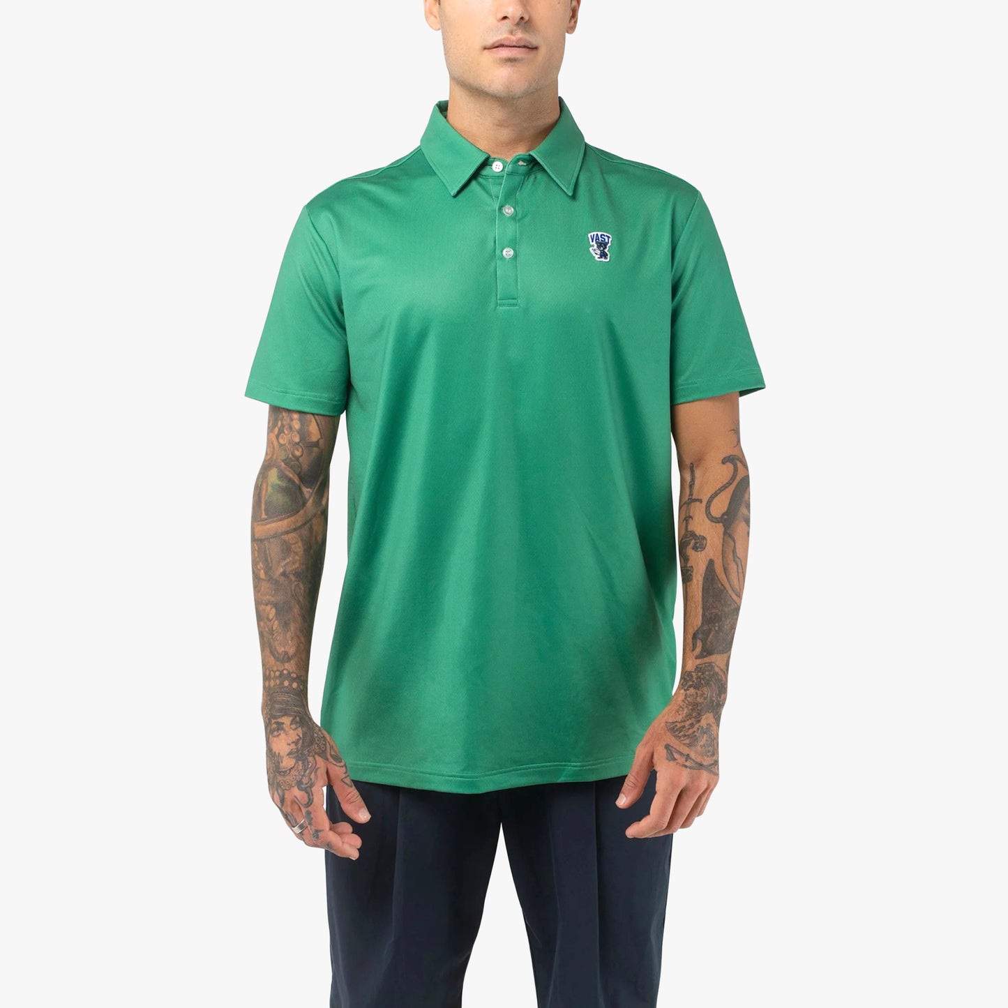 
                  
                    Men's Vast Aqua Terra Formosa Bear Polo - Green
                  
                