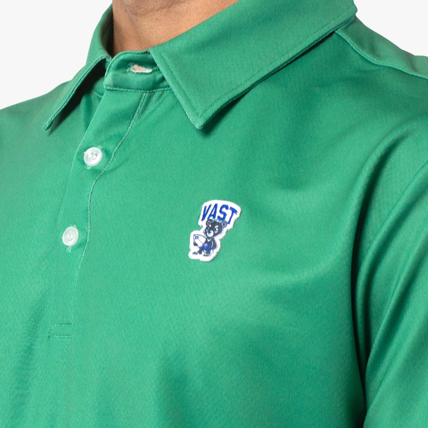 
                  
                    Men's Vast Aqua Terra Formosa Bear Polo - Green
                  
                
