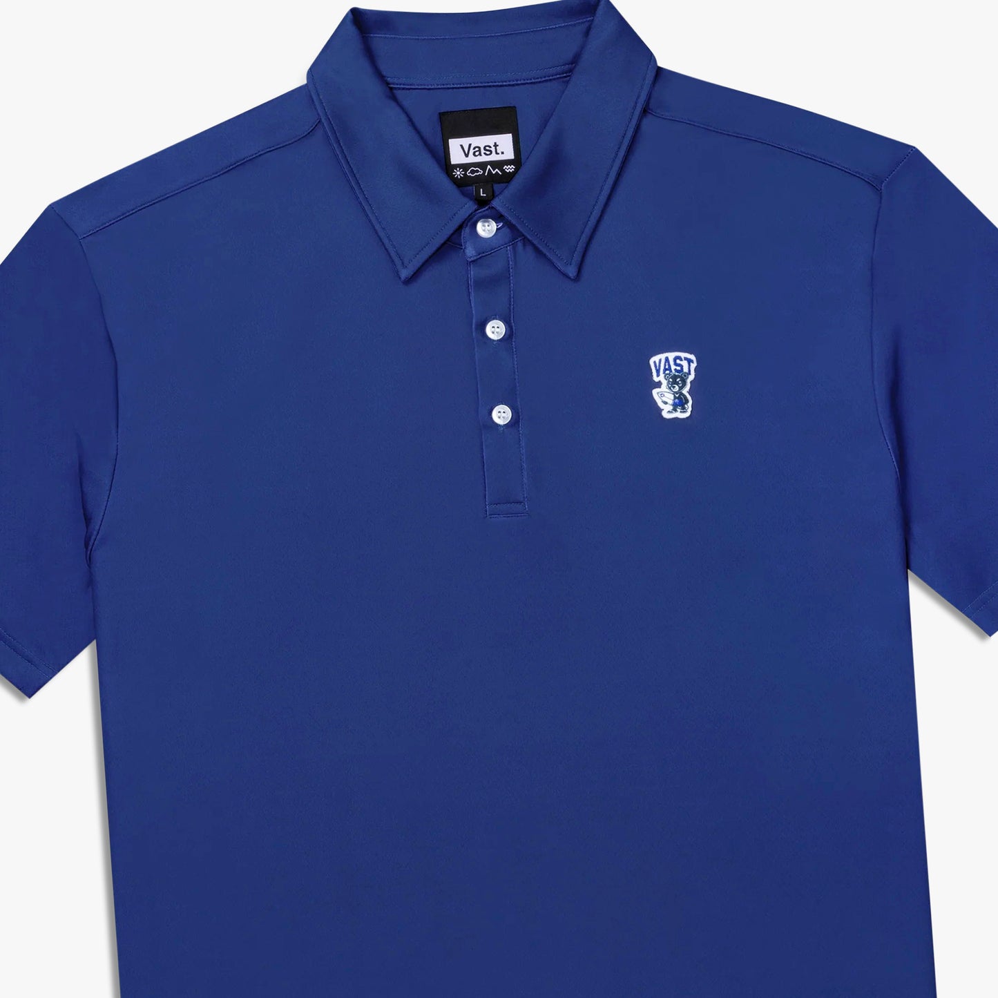 
                  
                    Men's Vast Aqua Terra Formosa Bear Polo - 'Navy'
                  
                