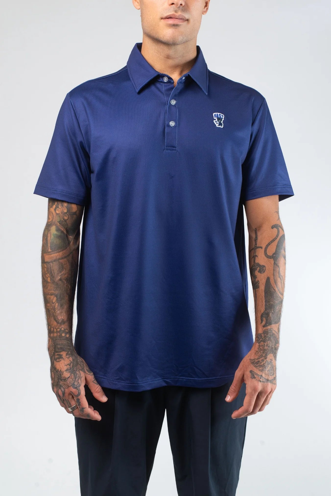 
                  
                    Men's Vast Aqua Terra Formosa Bear Polo - 'Navy'
                  
                