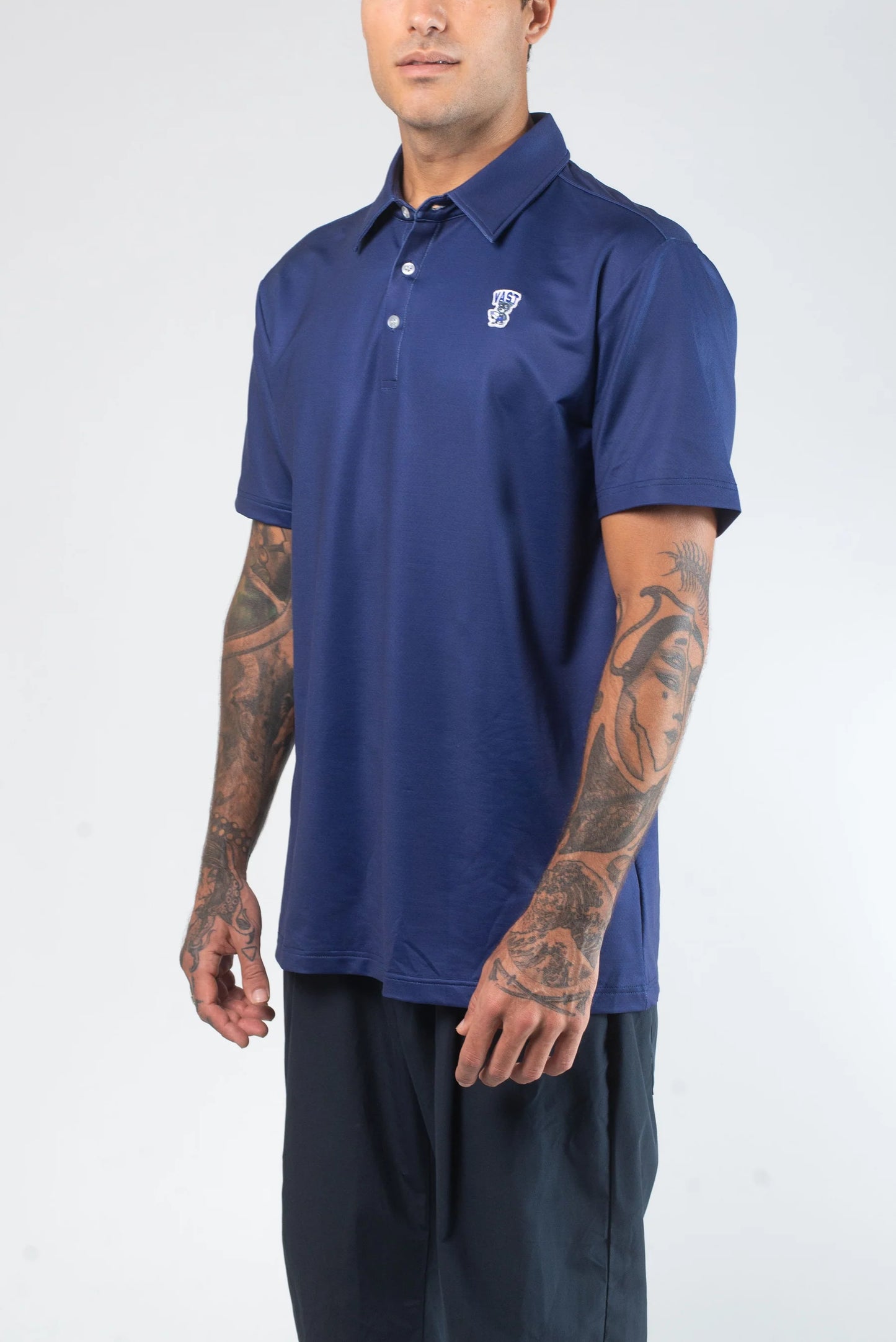 
                  
                    Men's Vast Aqua Terra Formosa Bear Polo - 'Navy'
                  
                