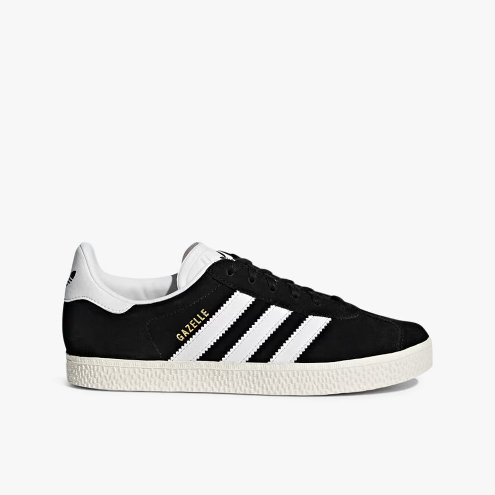 Gradeschool Adidas Gazelle - Black/White