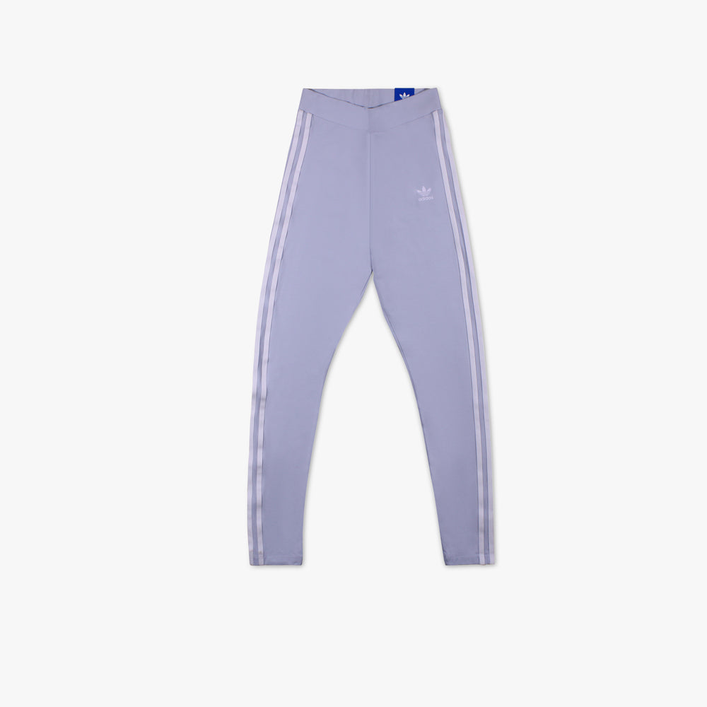 Women's Adidas 3 Stripes Tights - Halo Blue