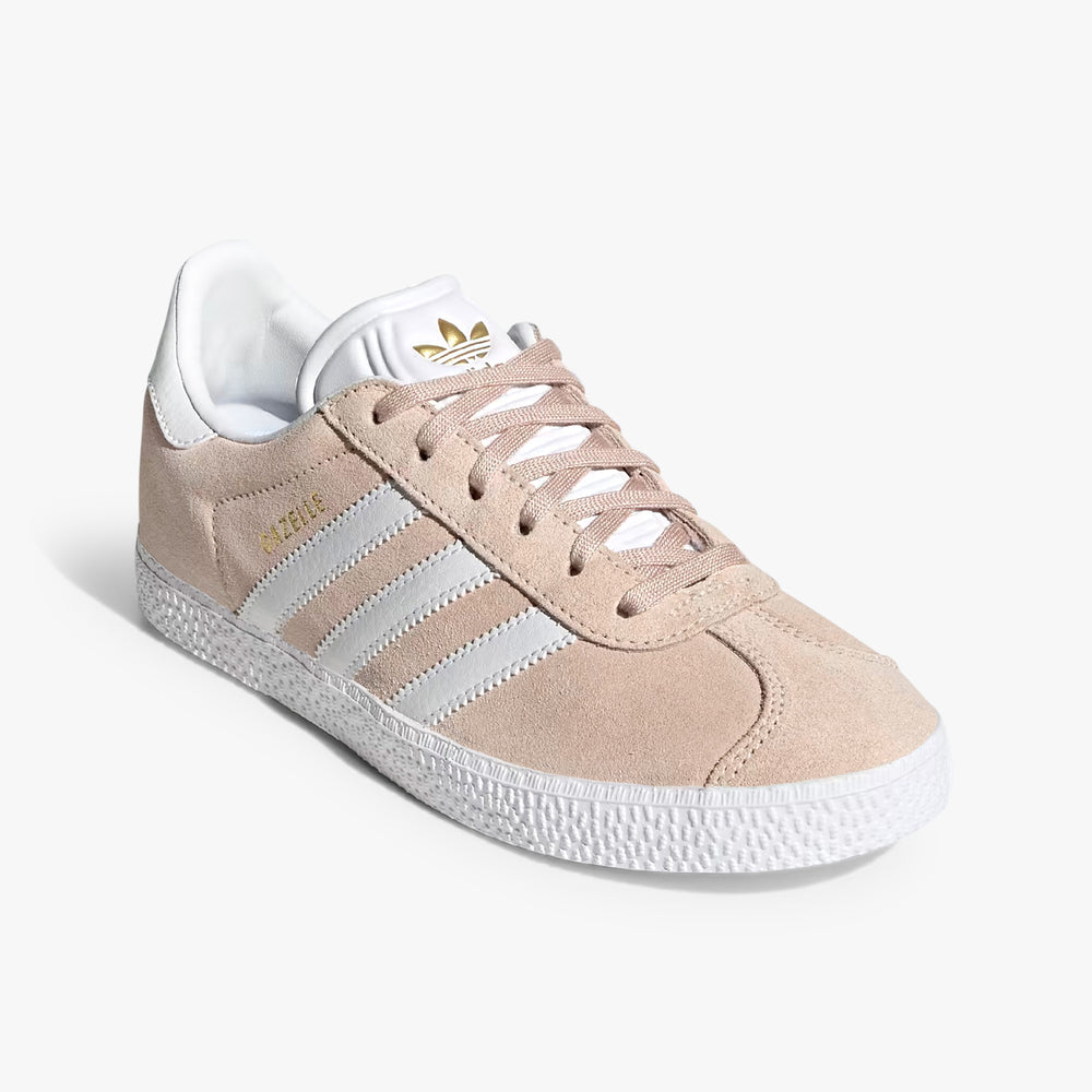 Gradeschool Adidas Gazelle J 'Pink Tint White'