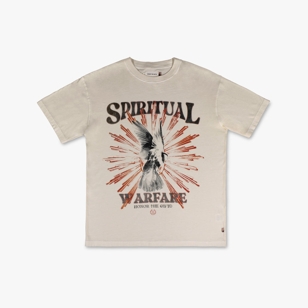 Men's Honor The Gift Spiritual Conflict SS Tee - Bone