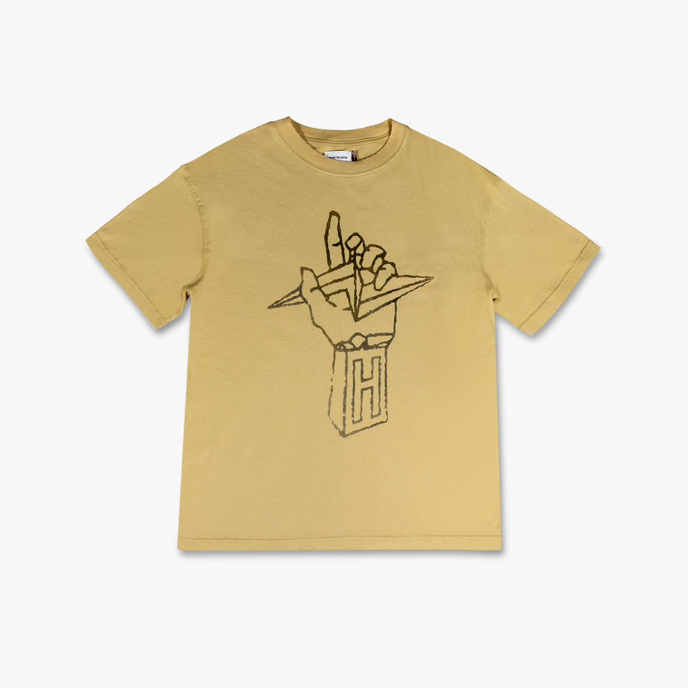 Men's Honor The Gift Lightning Hand Tee - Yellow