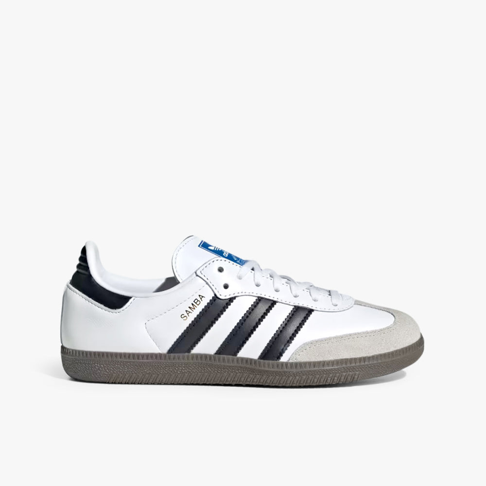 Gradeschool Adidas Samba OG J - White/Black