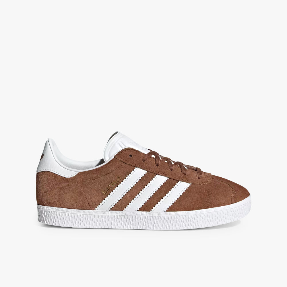 Gradeschool Adidas Gazelle J - Brown/White