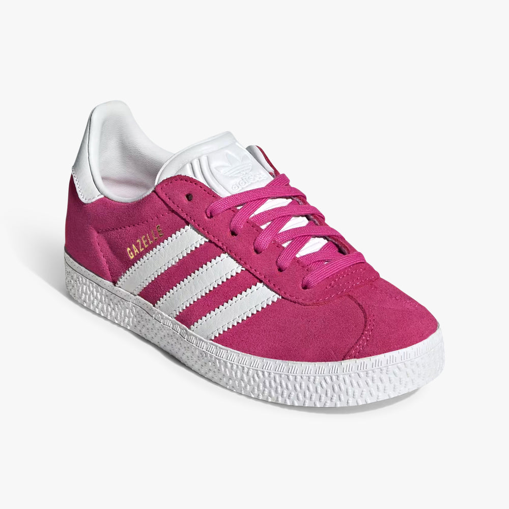 Preschool Adidas Gazelle C 'Fuchsia Cloud White'