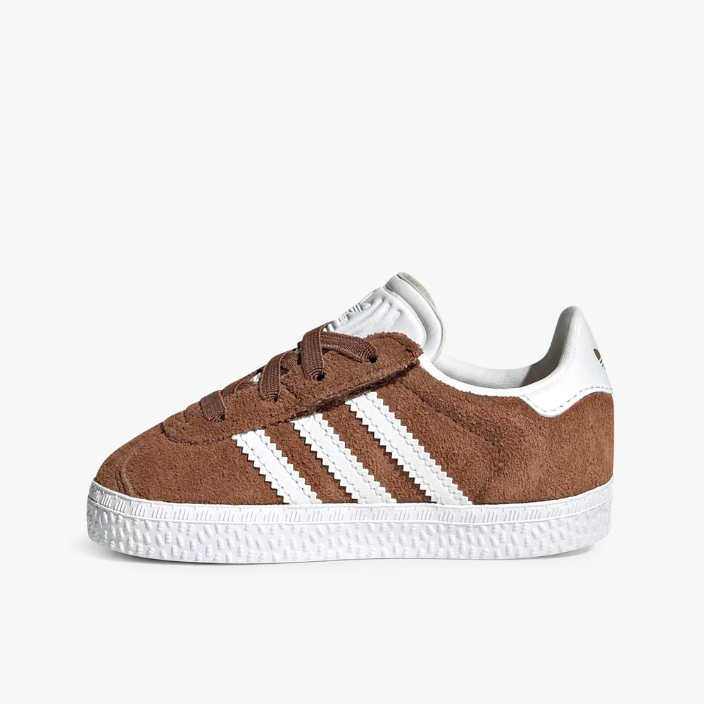 Toddler Adidas Gazelle Comfort EL I - Brown/White