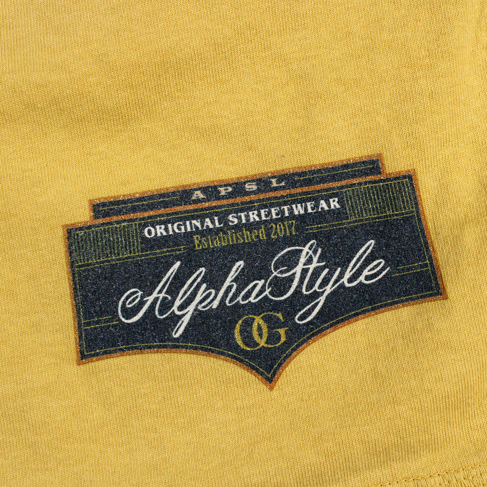 
                  
                    Men's AlphaStyle Chad Badge Knit Short - Yellow
                  
                