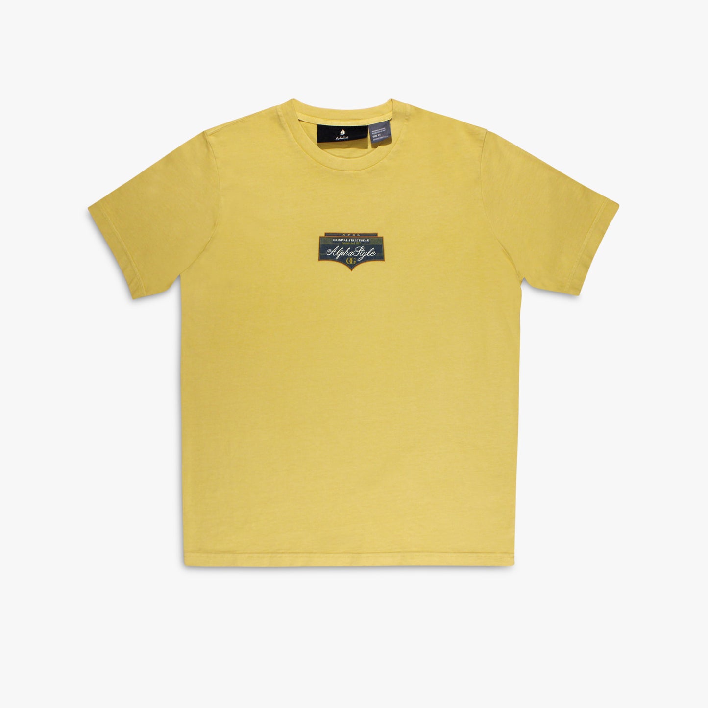 
                  
                    Men's AlphaStyle Arden Badge Tee - Yellow
                  
                