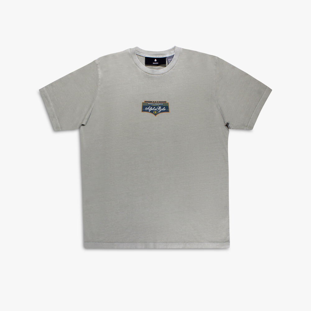 Men's AlphaStyle Arden Badge Tee - Moss