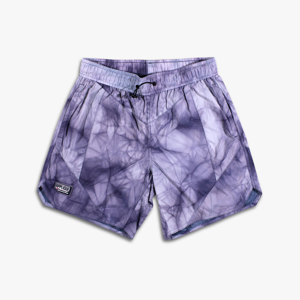 Men's AlphaStyle Boris Dip Dye Shorts - Tie Dye Light Purple
