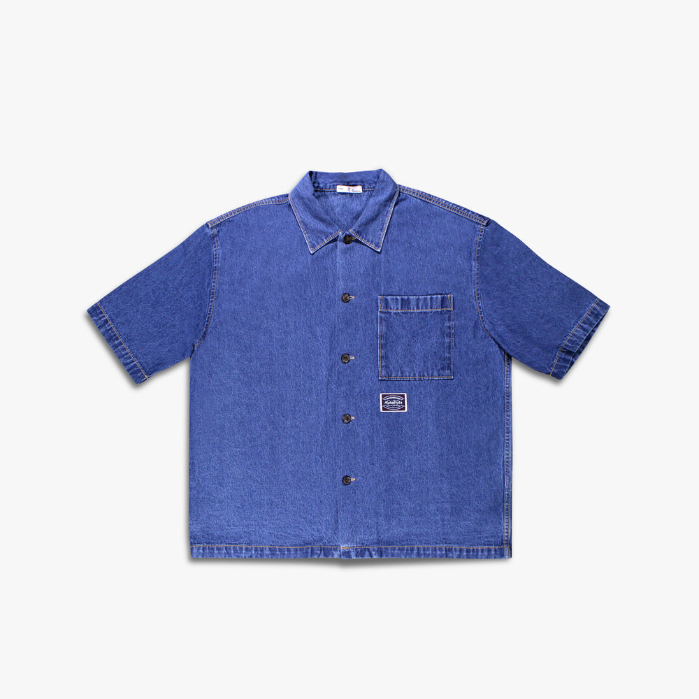 Men's AlphaStyle Picabo Denim Shirt - Blue